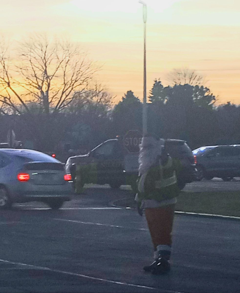 EHOVEstem's tweet photo. Science and Technology Christmas tree, Deming Monopoly finals, and last but not least Santa directing traffic https://t.co/ZiOTC5hKek