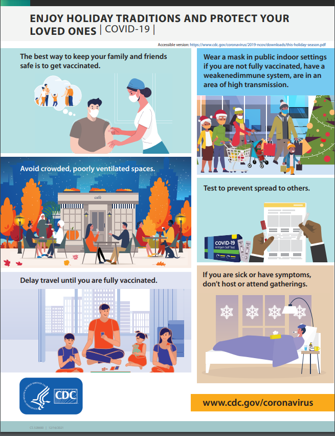 Holiday season is upon us! Keep these COVID-19 safety tips in mind as you celebrate 🥳