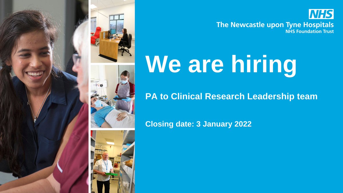 📢We're looking for a PA to support our Clinical Research Leadership team. Great opportunity to join a fab team within the clinical research directorate💙 Apply here➡️ jobs.nhs.uk/xi/vacancy/916…