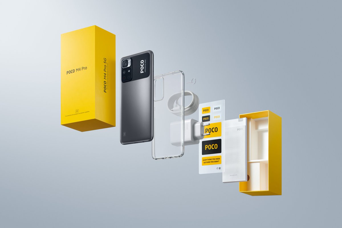 pocouk's tweet photo. #POCOM4Pro 5G fresh out of the box! Exclusively designed by POCO.
Show hands🙌 if you love the design! #PowerUpYourFun
Available now with early bird offer, get yours here: https://t.co/rQOYFRgOA1 https://t.co/SvZ2MUGh3E