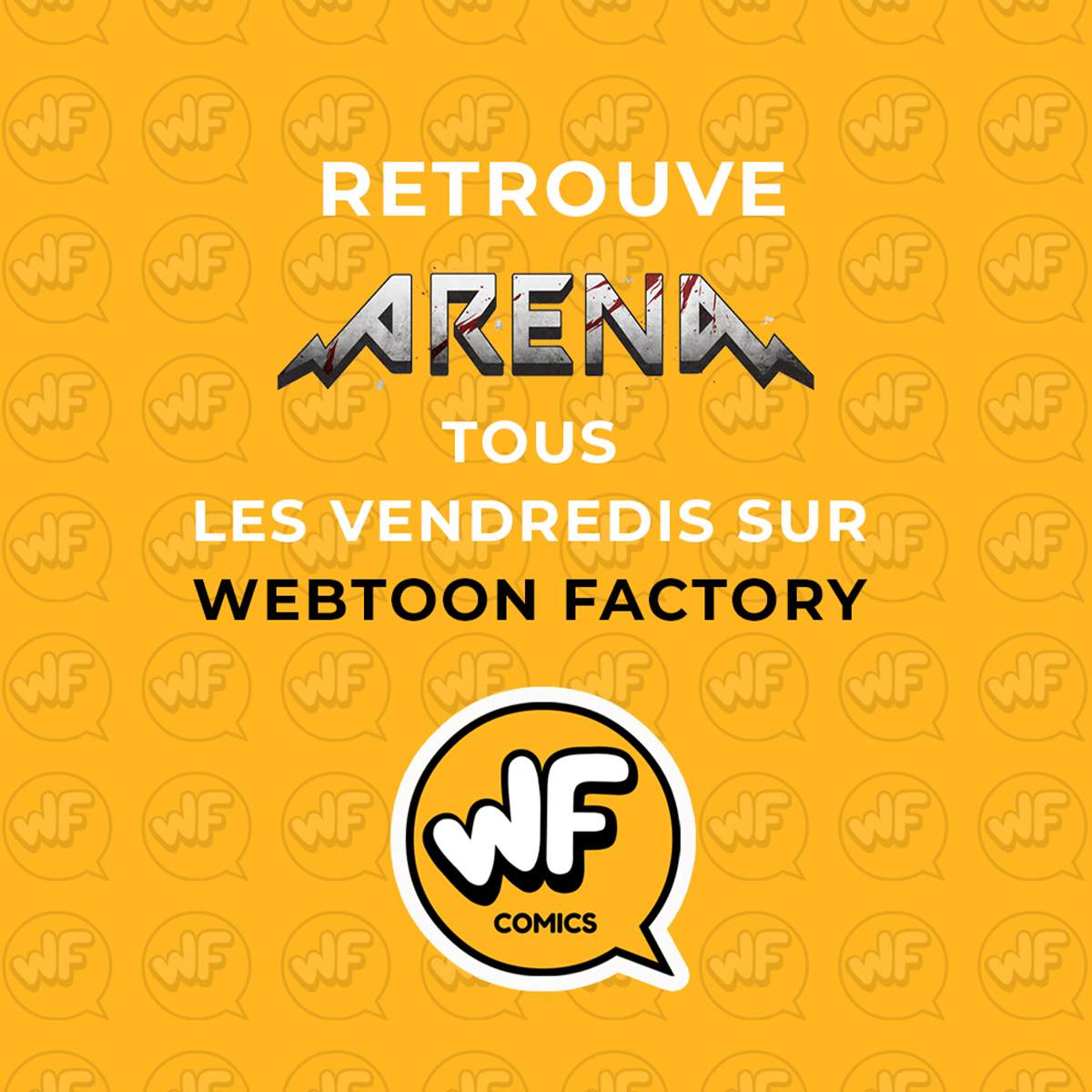 FactoryWebtoon's tweet photo. 📣 NOUVEL ÉPISODE !
Le rendez-vous du vendredi, c’est ARENA ! Pour découvrir l’épisode 10 de la série incontournable du moment, c’est sur https://t.co/aEe9oy6dJK que ça se passe. 💥
#Arena #webcomics #webtoon #webtoonaddict #webtoonandchill #DupuisBD #BD https://t.co/gE8zWzAswQ