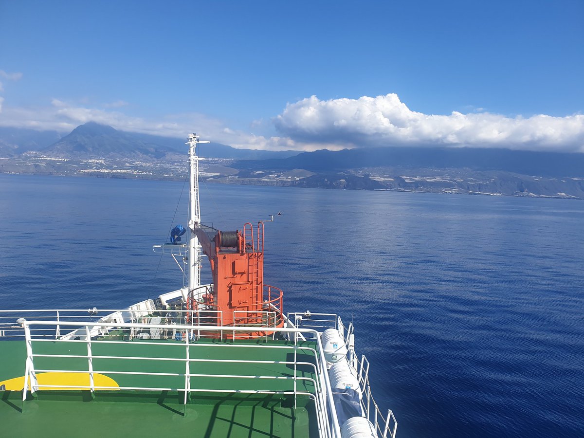 INGVvulcani's tweet photo. Sampling the physical properties of the water on multiple vertical surface-to-floor profiles around La Palma island.
#M178 #rvmeteor #researchvessel #oceanography #earthsciences @OceanAndSociety @GEOMAR_de https://t.co/Z2gNMYVtxo