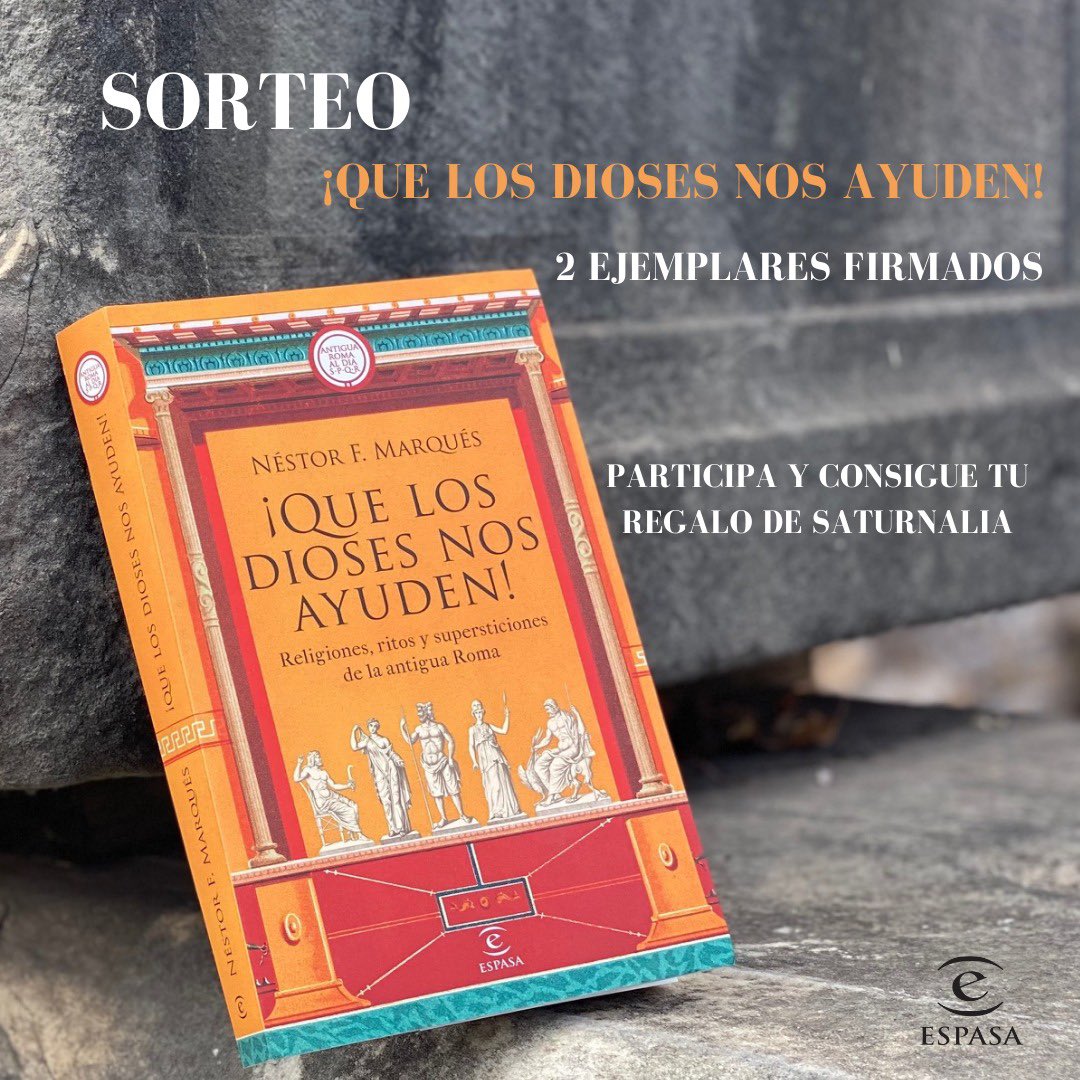 antigua_roma's tweet photo. Io Saturnalia!

Para celebrar las saturnales y que en los últimos dos meses habéis llegado más de 10.000 nuevos amantes de la antigua Roma, os traigo un SORTEO.

Haz RT a este tuit para entrar en el sorteo de 2 EJEMPLARES FIRMADOS de mi nuevo libro ¡Que los dioses nos ayuden! https://t.co/GD7UZ4BKI3