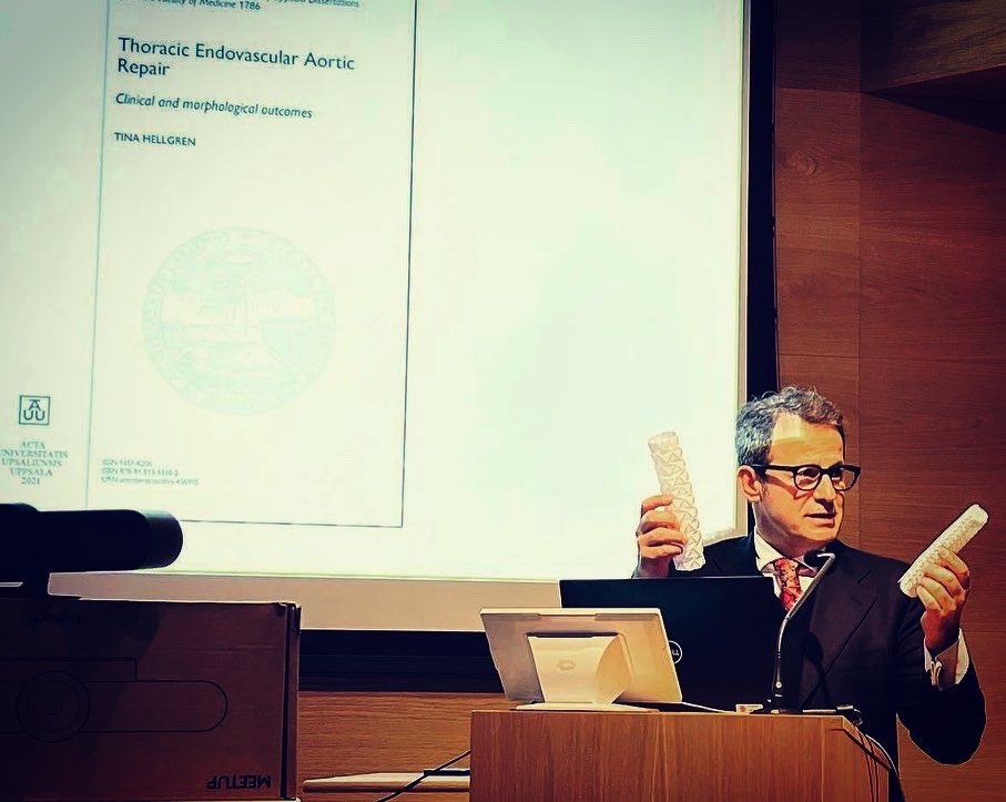 Tina Hellgren Successfully defended her PhD thesis on TEVAR today!🙌🙌🙌  Many thanks to the opponent Prof Santi Trimarchi 🙏