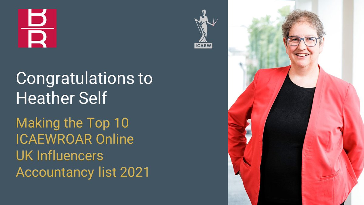 Congratulations to Heather Self @hselftax for making the top 10 in the @ICAEW
#icaewroar accounting influencer list 2021 🎉🥂
Read more: hubs.la/Q010ZsJ90