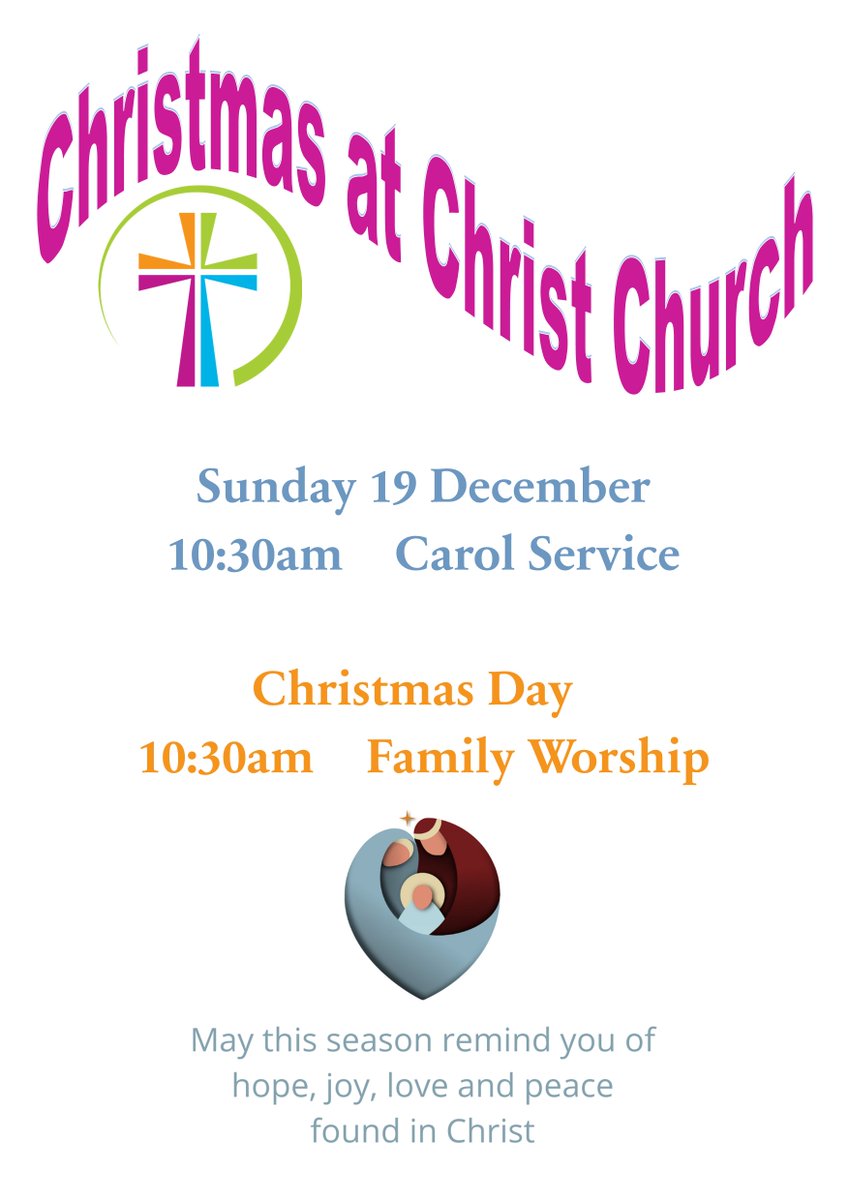 ChristChurchCM2's tweet photo. We would like to invite you to our Christmas services. Everybody welcome https://t.co/UExDjpywOy