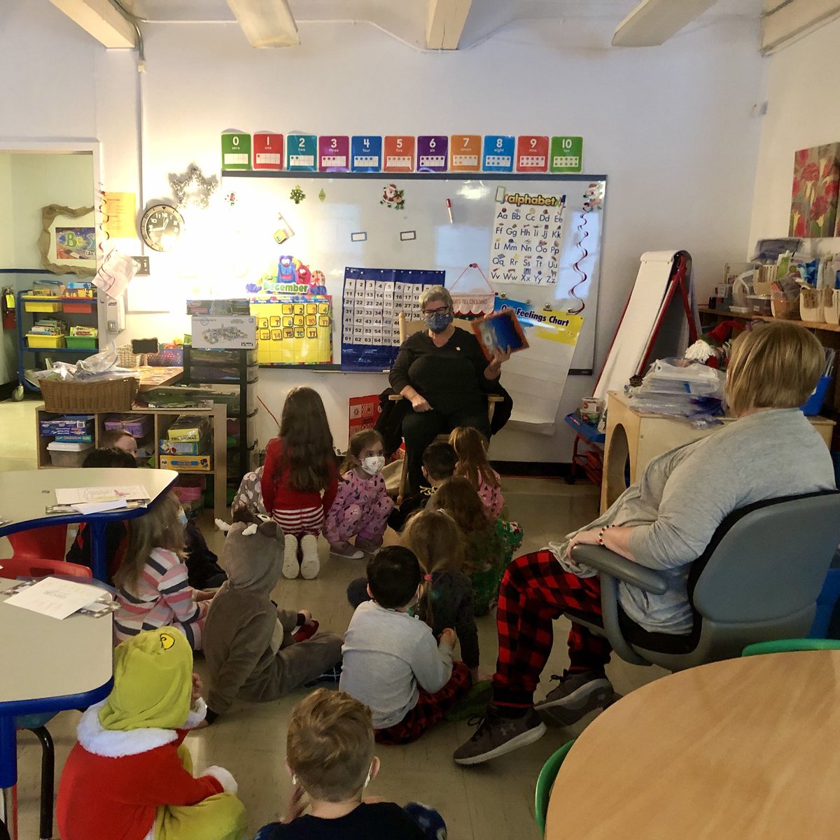 Thanks to Nanny Power for reading to us, “The Night Before Christmas”