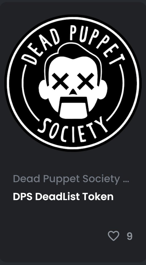 THANK You @deadpuppetnft ❤️
Proud to be part of the community