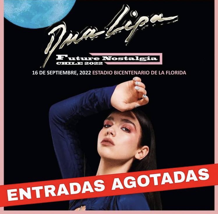 rloutay's tweet photo. Dua puede llenar el estadio nacional 5 veces si quiere. CHILE NEEDS A 2ND DATE. Pleaseee @DUALIPA  @dgmedioschile  #2DateFNTChile https://t.co/d4QSmVMI2p