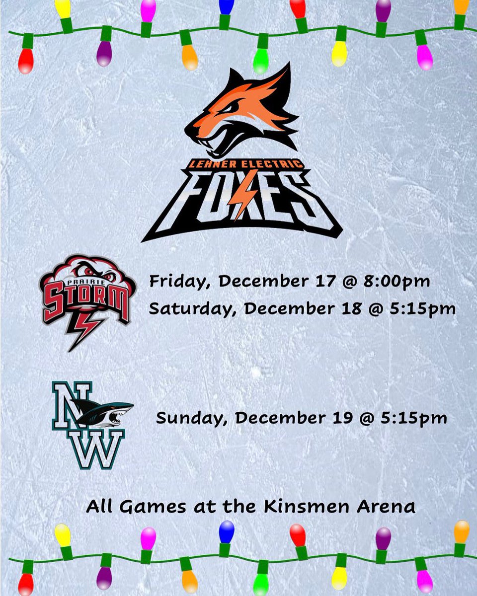 🦊Game Day🦊

We’re at home starting tonite playing host to <a href="/PsU15aa/">Prairie Storm U15AA Female</a> and the Northwest Sharks for our last 3 games of 2021! Watch our insta stories for game day updates. 
Go Foxes Go!