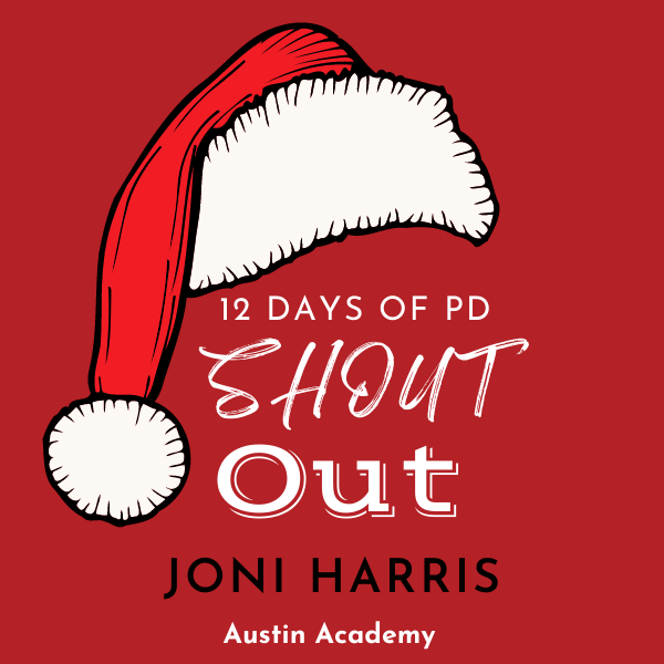 GISD_PD's tweet photo. Thank you to all who joined in on our 12 days of PD! Our middle school winner is @Jharrisreads at Austin Academy! @GISDTLD @AA_Eagles #ItsThePDforMe #GISDpd https://t.co/KUMAugFEbu