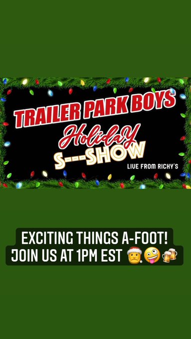 Gonna be having a time! Join us at https://t.co/Sxb1DAZ4J2 🍻 @trailerparkboys https://t.co/fLyUfGv7r