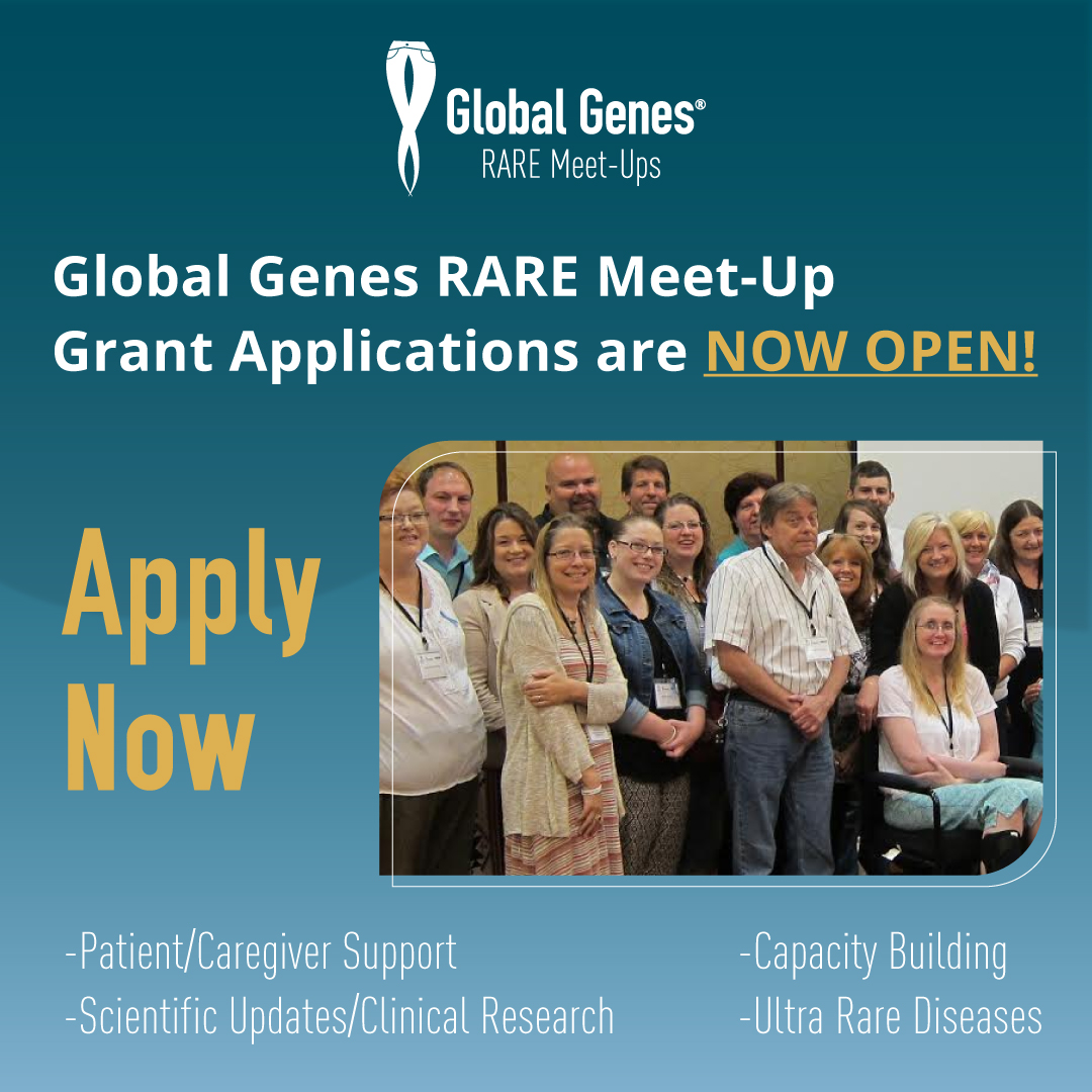 GlobalGenes's tweet photo. Exciting news! We are now accepting RARE Meet-Up grant applications. Click the link below for more information and how you can apply. 
https://t.co/cNefCreCAm

#RareMeetup #CareforRARE #raredisease https://t.co/RDkkCVvE8E
