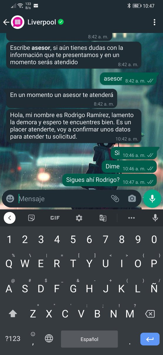 angelheyyou's tweet photo. @liverpoolmexico Pides ayuda vía WhatsApp y tardan 2hrs en responder y yo veo el mensaje 4min tarde y me dejan colgado con el "soporte" por eso @amazonmex los va a hacer pedazos. https://t.co/LPgE2DjueN