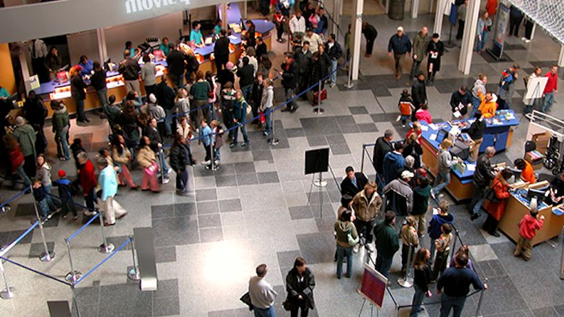 Chexology's tweet image. Hate to have your guests miss their movie or concert? Save them time with ChexPass's tap and go feature: bit.ly/3mhbHUq #fastcheckin #scan