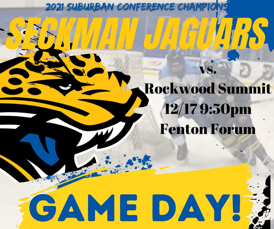 HockeyJaguars's tweet photo. GAME DAY!
It's Game Day and the Jags look to continue to climb up the standings with a repeat of last week's match against Rockwood Summit. This time we travel to Fenton to take the action to their home ice starting at 9:50.
#OnceAJaguarAlwaysAJaguar #ManyPawsOnePride #ROLLJAGS https://t.co/6mkNrZi2aJ