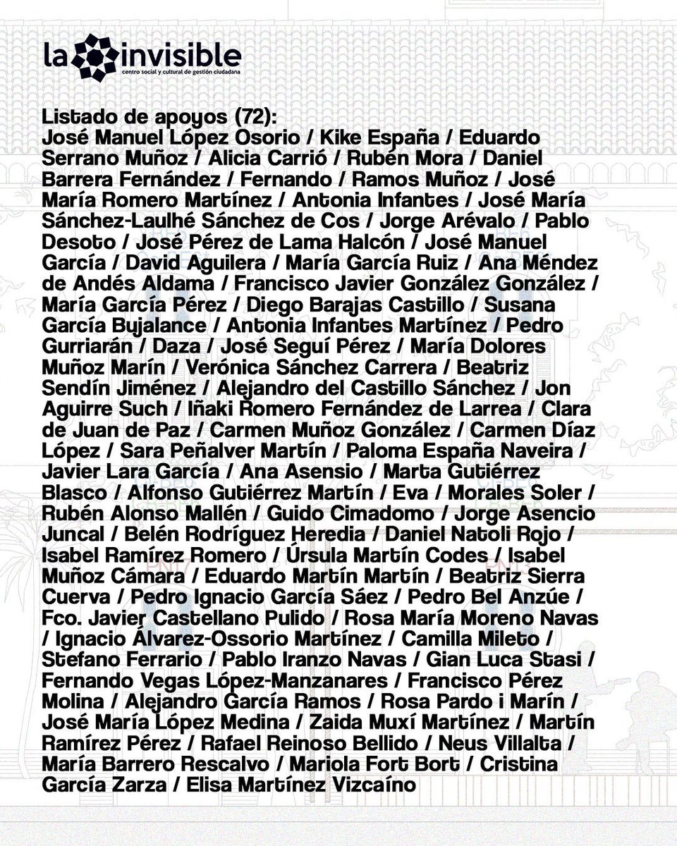 LaCasaInvisible's tweet photo. 🗞 ARQUITECTXS DE TODA ESPAÑA RESPALDAN EL PROYECTO DE REHABILITACIÓN DE LA INVI CONTRA EL DESALOJO

👉🏼 Lee la carta firmada aquí: https://t.co/feRuq56uDI https://t.co/LQ4VmGROzy