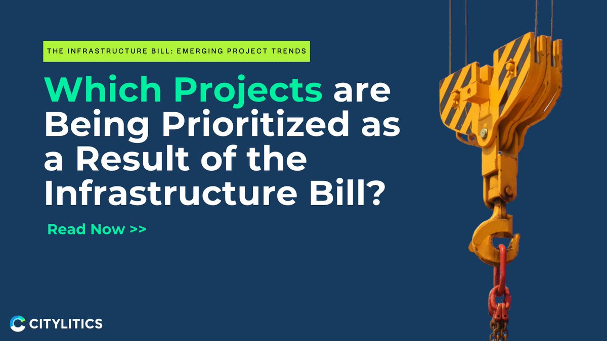 Projects are already being prioritized because of the Infrastructure Bill. Learn which areas are being emphasized and where you need skilled hires.
ow.ly/2mef50Heh7k

#citylitics #infrastructure #governmentcontracting #governmentsales #transportationplanning