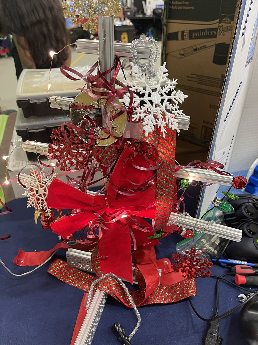 robotics_wms's tweet image. Team #12440 showing off our REV-mas tree at the Michigan FTC State Championship. #REVRobotics