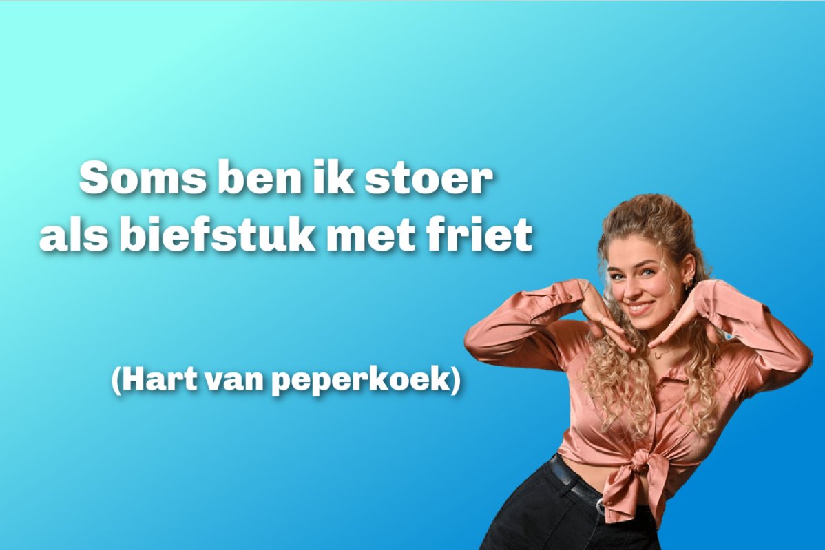 Er is gewoon niets wat ik hierover kan zeggen dat grappiger zou zijn dan deze tekst zelf.

K3 - Hart van peperkoek