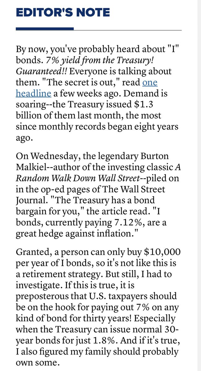 KellyCNBC's tweet photo. NEWSLETTER: Less than meets the “I” bonds.

https://t.co/TyZcBxIzSQ https://t.co/6kLLZhB94E