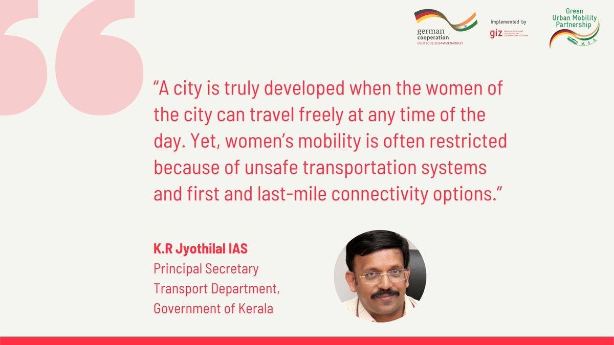 #ReportLaunch📣: How to Make #Transport Safer for #Women?

The Kerala Transport Department with the support of SMART-SUT has prepared a report focusing on #gendersensitive reforms for Public Transport in #Kerala.

Find the full report 👉 bit.ly/3pYctWZ