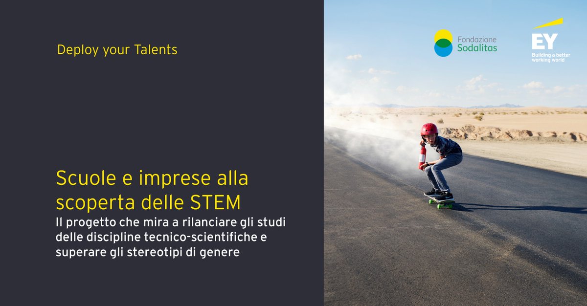 EY Italy (@ey_italy) on Twitter photo Felici di partecipare insieme a <a href="/FondSodalitas/">Fondazione Sodalitas</a> alla IX edizione di Deploy your Talents: affiancheremo 350 ragazze e ragazzi tra i 16 e i 19 anni nel diventare più consapevoli delle competenze richieste dal mondo del lavoro.
#dytalents #FondazioneSodalitas Felici di partecipare insieme a <a href="/FondSodalitas/">Fondazione Sodalitas</a> alla IX edizione di Deploy your Talents: affiancheremo 350 ragazze e ragazzi tra i 16 e i 19 anni nel diventare più consapevoli delle competenze richieste dal mondo del lavoro.
#dytalents #FondazioneSodalitas