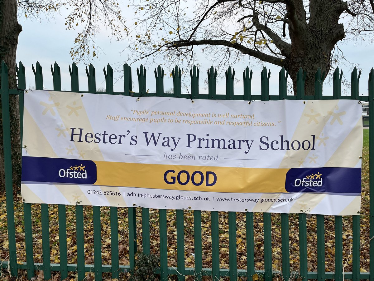 HestersWaySch's tweet photo. Officially rated good by Ofsted. https://t.co/EDiP6bXdG8