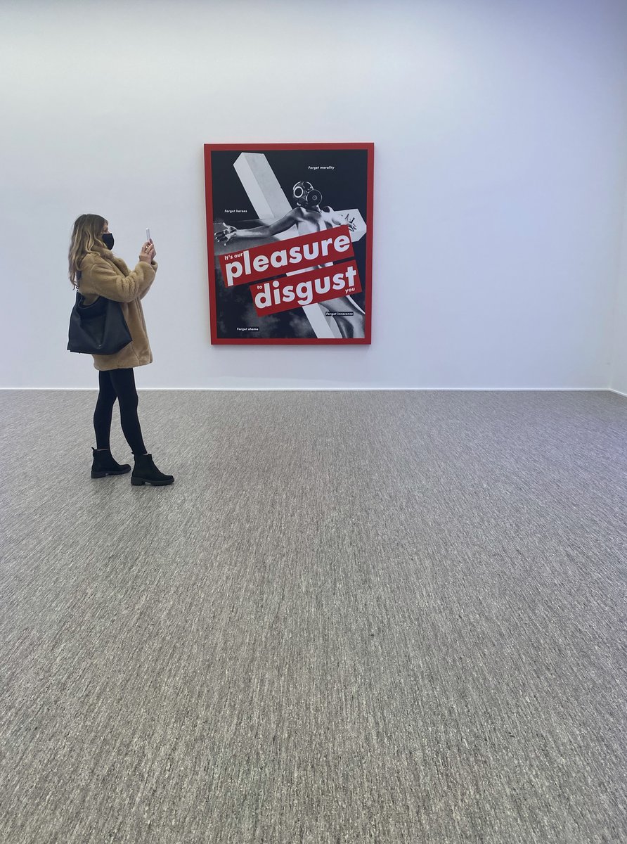 sbttrsweet's tweet photo. Final trip of the year for AP Art History to catch the Barbara Kruger exhibit. You have time too. I highly recommend both photography exhibits as well- Andre Kertesz: Postcards from Paris and Subscribe: Artists &amp; Alternative Magazines. @220Arts #seethestudent220 @artinstitutechi https://t.co/H0pwOinmlP