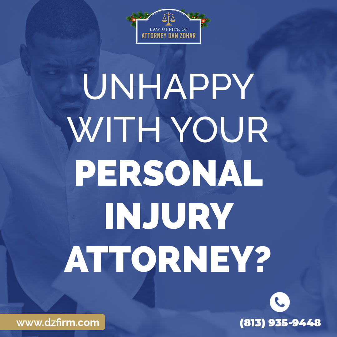 Do you have a feeling your current lawyer is inept or dishonest?

Contact Attorney Dan Zohar today for a free consultation at 📱 (813) 935-9448 or visit 💻  dzfirm.com.

Not only has he been a personal injury attorney for 30+ years, but he only gets paid when you do!