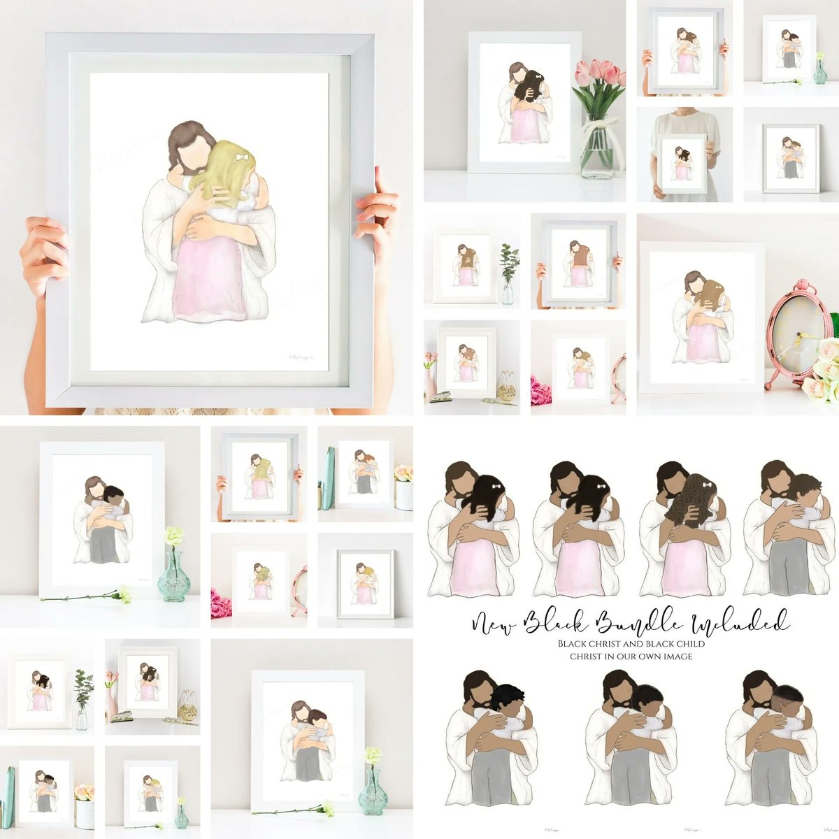 dillydesignsco's tweet photo. For those of you that are part of a Christian church organization, this bundle of Child/Christ variations is a popular purchase this time of year! Many of my customers buy this bundle, then gift the children in their church these throughout the year for the children's birthdays.. https://t.co/Neyp4DpTjB
