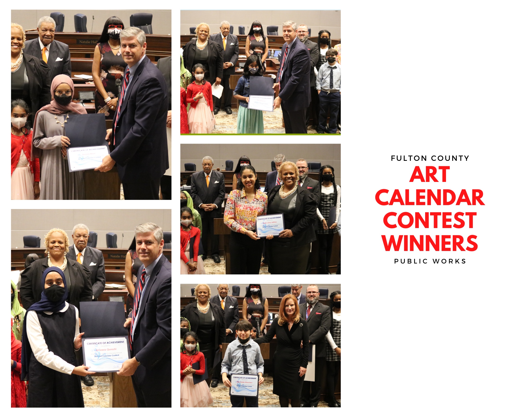 Fultoncountygeorgia On Twitter: "The Fulton County Department Of Public Works Would Like To Congratulate The Winners Of Our Annual Art Calendar Contest! This Year, Students Created Artwork Which Connected To Our 2022