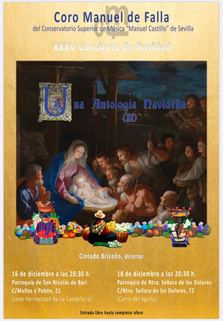 cmfsevilla's tweet photo. Mañana tendremos la dicha de poner nuestras voces al servicio de la música. Es una ocasión especial también porque con esta iniciativa pretendemos llevar la música, y por ende la cultura, a los barrios. Esperamos que nos acompañéis. @DoloresdelCerro https://t.co/dZzMY0rfoB