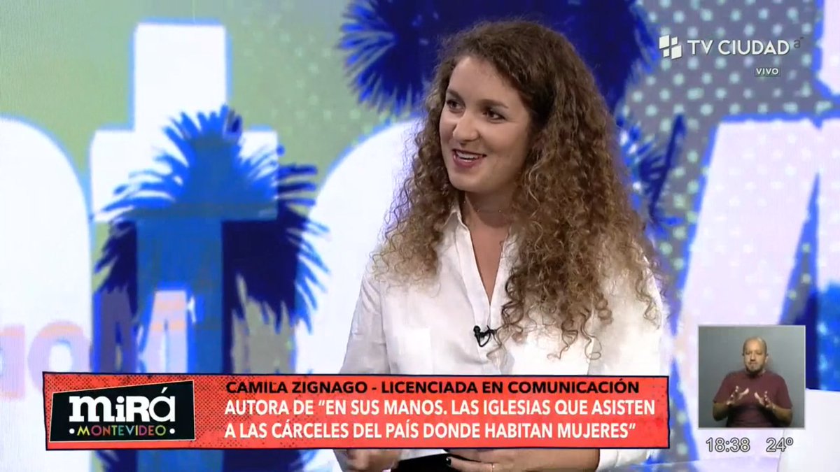 Mirá Montevideo (@miramontevideo) on Twitter photo #MiráMontevideo charla con Camila Zignago (<a href="/Aledisba/">Camila Zignago</a>) sobre su investigación de iglesias que asisten a las cárceles de mujeres.
🗣: "Empecé a investigar sobre la presencia de las iglesias en las cárceles y me surgió la duda de por qué estas iban más a las cárceles de mujeres". #MiráMontevideo charla con Camila Zignago (<a href="/Aledisba/">Camila Zignago</a>) sobre su investigación de iglesias que asisten a las cárceles de mujeres.
🗣: "Empecé a investigar sobre la presencia de las iglesias en las cárceles y me surgió la duda de por qué estas iban más a las cárceles de mujeres".