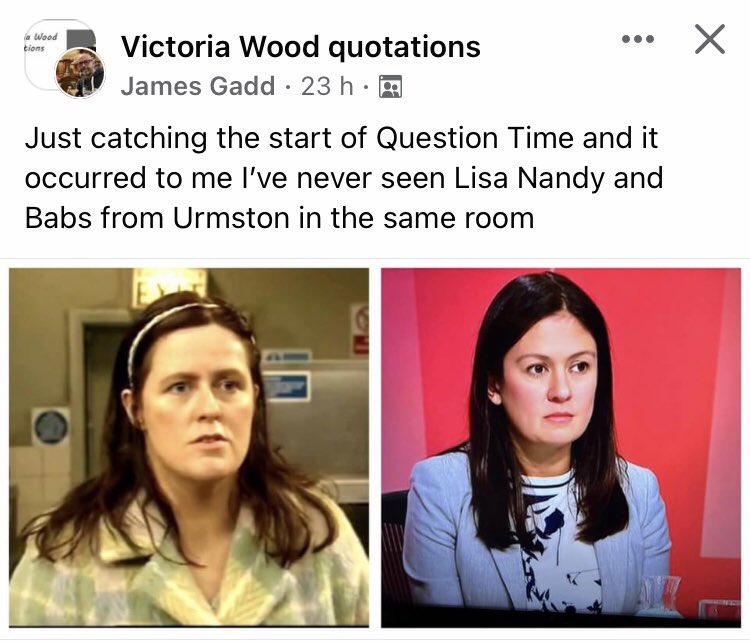 Separated at birth… Babs from Urmston and <a href="/lisanandy/">Lisa Nandy MP</a>