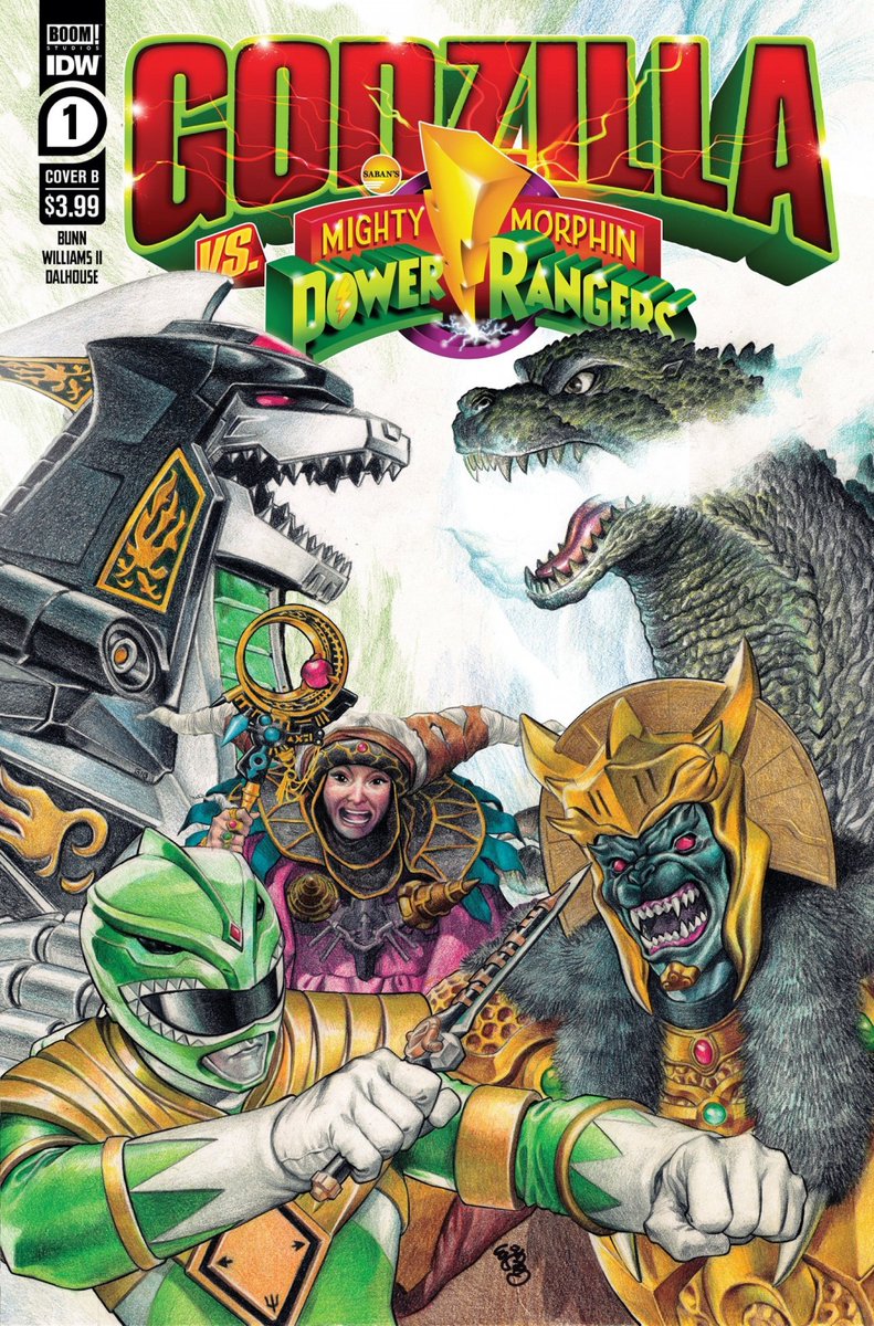 En marzo del 2022 saldrá publicado el primero de cinco numeros de Godzilla vs Mighty Morphin Power Rangers #Godzilla #GodzillaToho #GodzillaKingOfTheMonsters #GodzillaComics #GodzillavsMightyMorphinPowerRangers #Gojira #GodzillaIDW