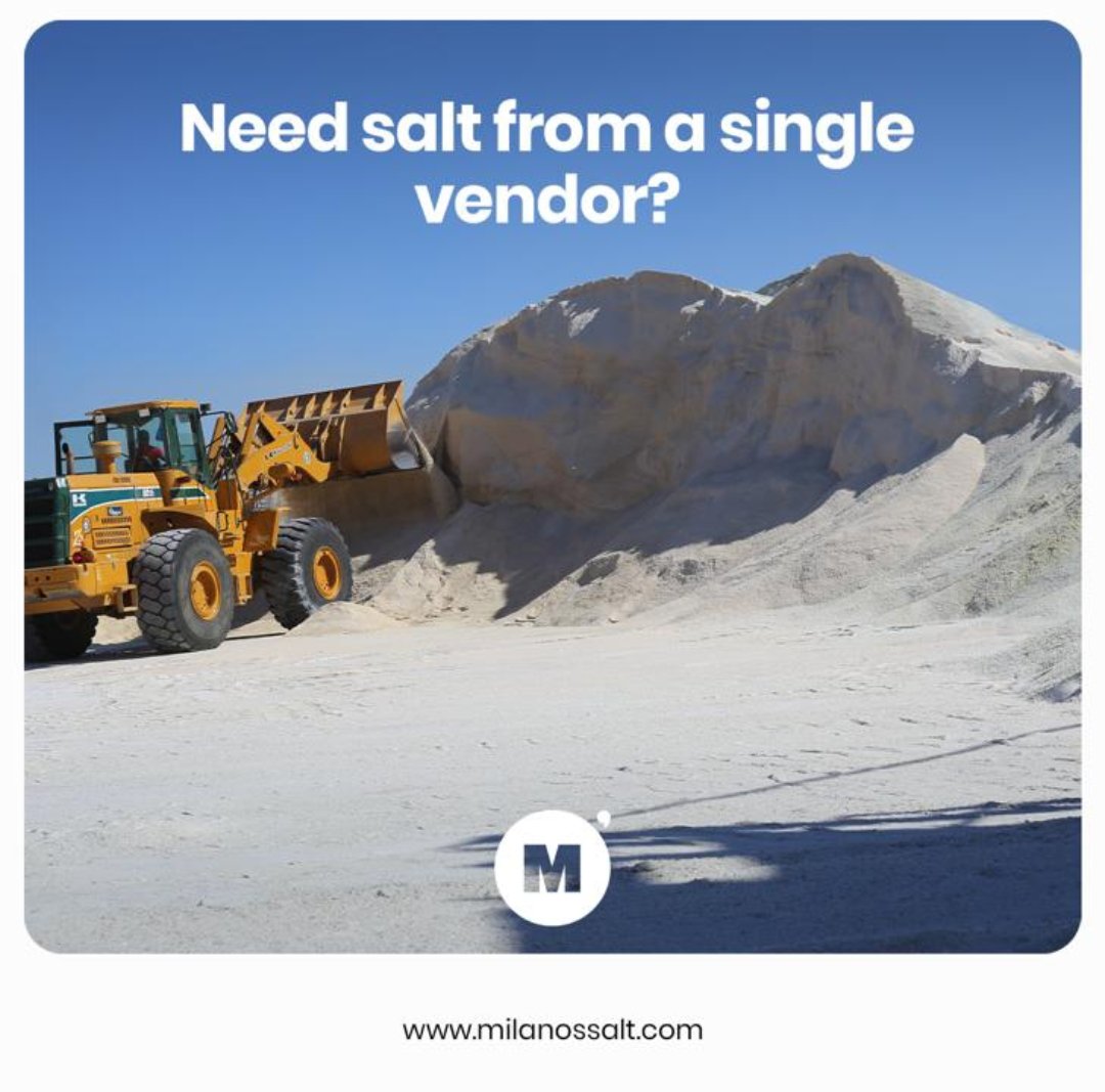 Need salt from a single source?

We could easily be that one source thanks to our huge production of all types of salt from our salines in Arish and Siwa that always makes us able to meet your needs
#salt #siwa #saltmines #saltvendor #saltsuppliers #rocksalt #tablesalt
