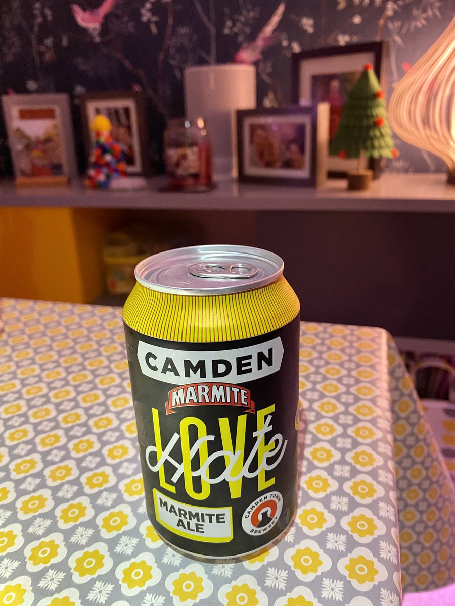 Rowland Woolley (@woolley_bear) on Twitter photo Camden Marmite Ale:  6/10. 
Gains a point for uniqueness.
Probably wouldn’t buy again. 😬 Camden Marmite Ale:  6/10. 
Gains a point for uniqueness.
Probably wouldn’t buy again. 😬