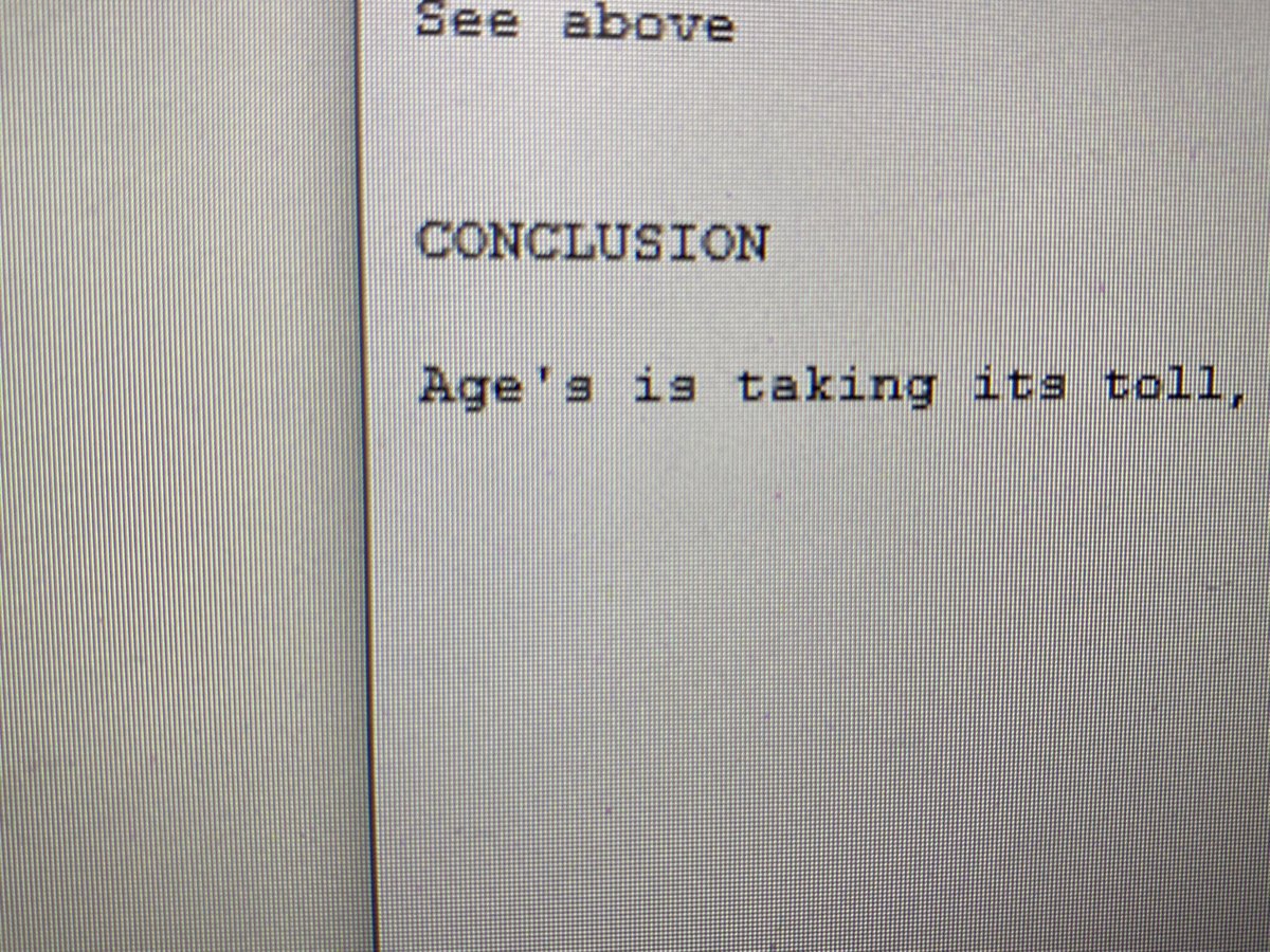 What a strange radiology report… almost poetic