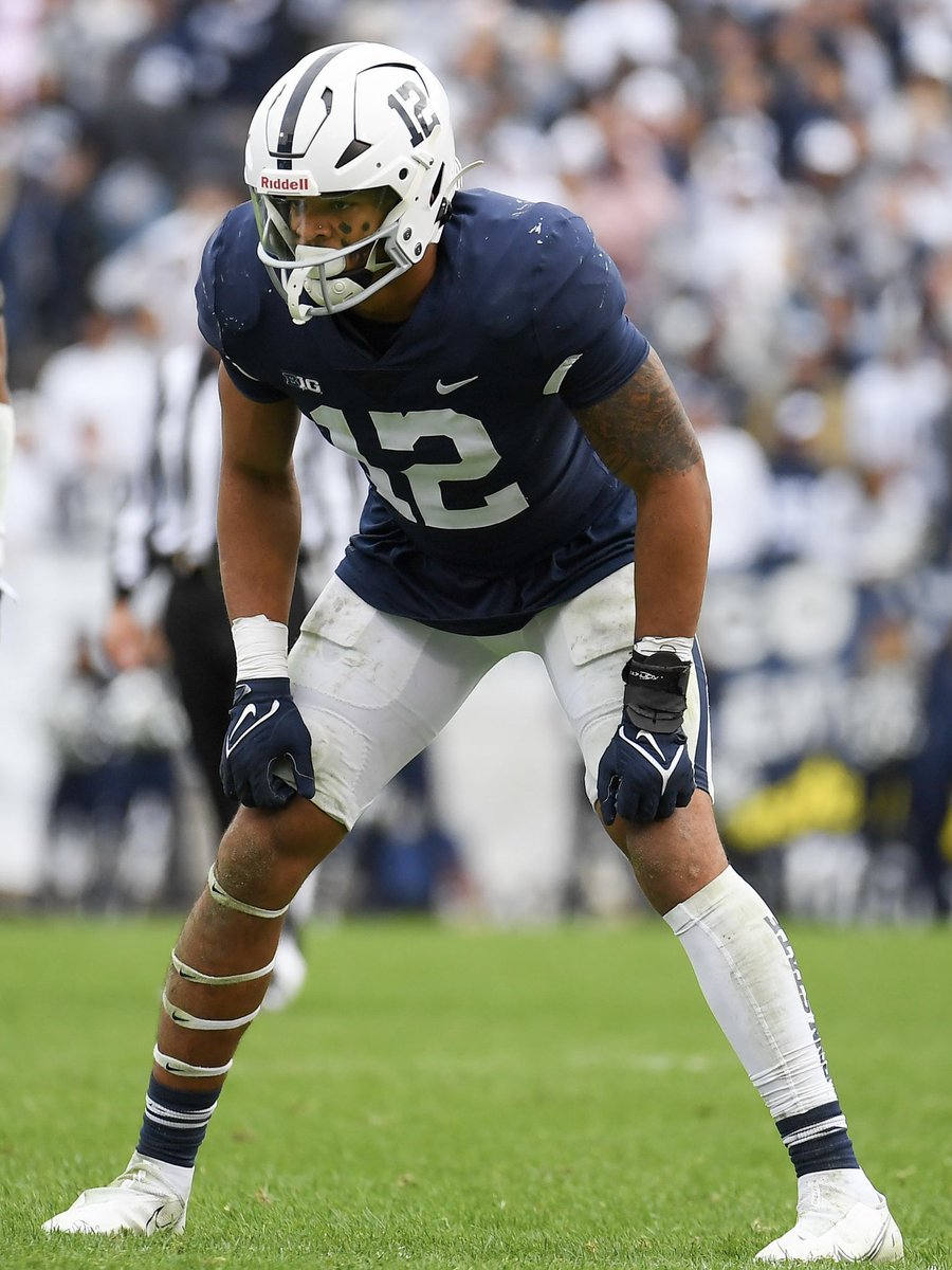 PFF_College's tweet photo. BREAKING: Penn State LB Brandon Smith has officially declared for the #NFL Draft, via @brand0n_smith12.

He will not play in the Outback Bowl vs. Arkansas. https://t.co/lLxUKq8gYp