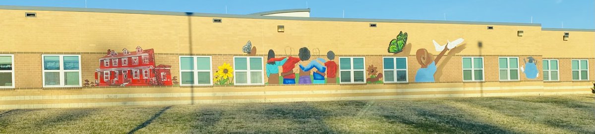 Are you watching the mural that is being done on our school? Wait until you see the finished product! So exciting!