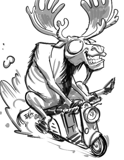 EryckWebb's tweet photo. Thank you for a great week, and some super cool requests today! Be back next week for the final streams of the year! Heres a few highlights from today. All art sent. Have a good weekend! #goodnight #robbierobot #radioactive #elf #winter #moose #moped https://t.co/HaEdnTYEDZ