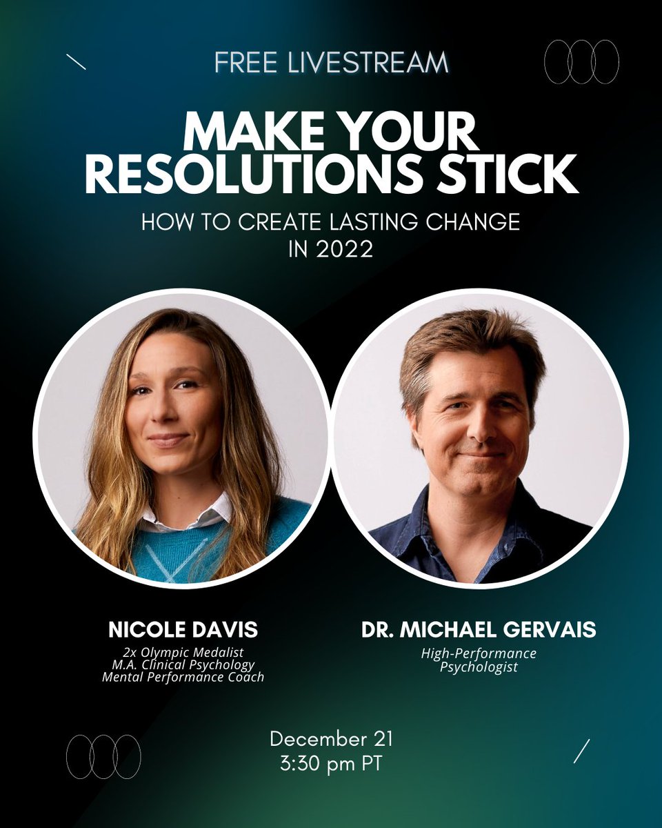 The hardest part about making New Year's Resolutions? Making them stick.

So, we're hosting a free livestream to help equip you with the mindset skills and practices to create lasting change in 2022! Let's go!!

Free registration: findingmastery-net.zoom.us/webinar/regist…