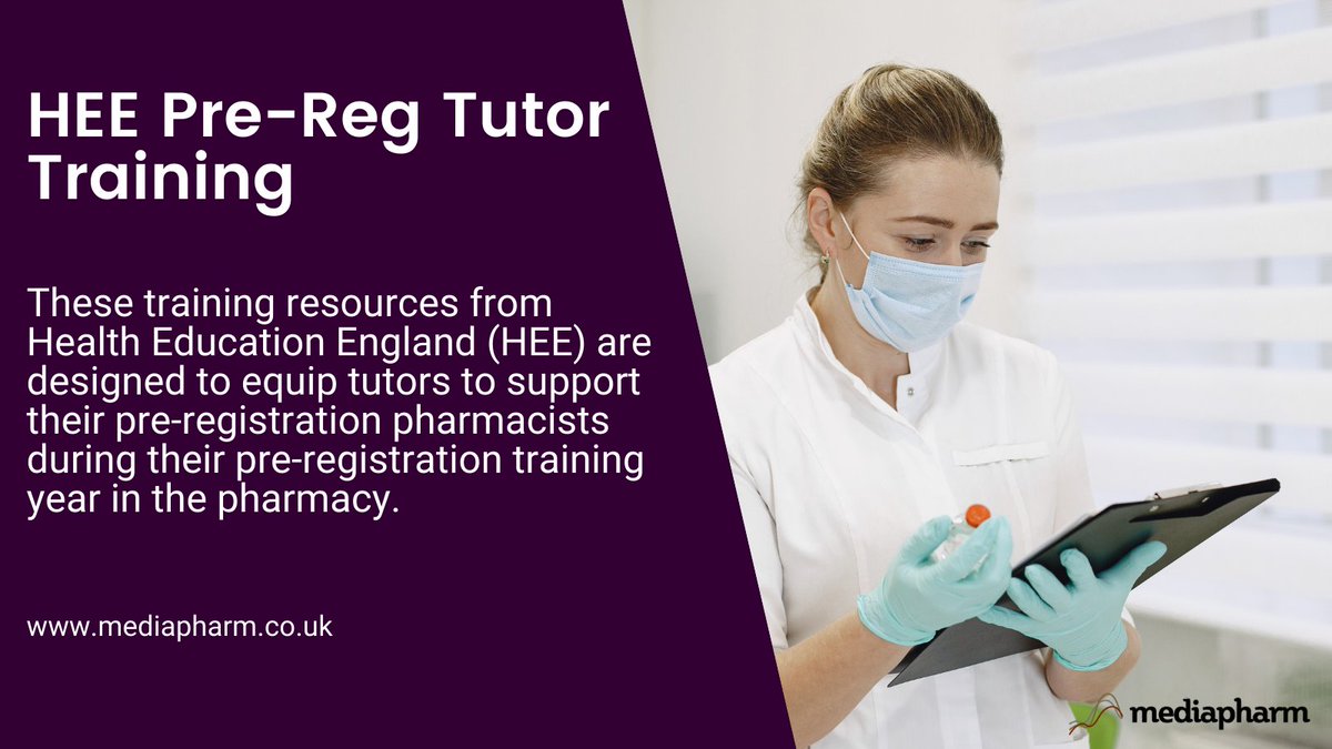 mediapharm's tweet photo. These training resources from Health Education England (HEE) are designed to equip tutors to support their pre-registration pharmacists during their pre-registration training year in the pharmacy.

Enrol this course today:

https://t.co/nzjN4cwmSE 

#Pharmacist #Course https://t.co/CHd6QQzAb3