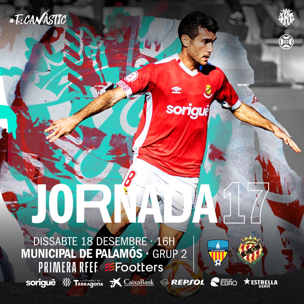 🤜🏼 Demà volem tancar el 2️⃣0️⃣2️⃣1️⃣ amb victòria‼️

⚽️ @UE_CostaBrava (J17)
🕓 16 h
🏟 Municipal de Palamós 
🖥 @footters i <a href="/esport3/">Esport3</a> 

#TocaCostaBrava