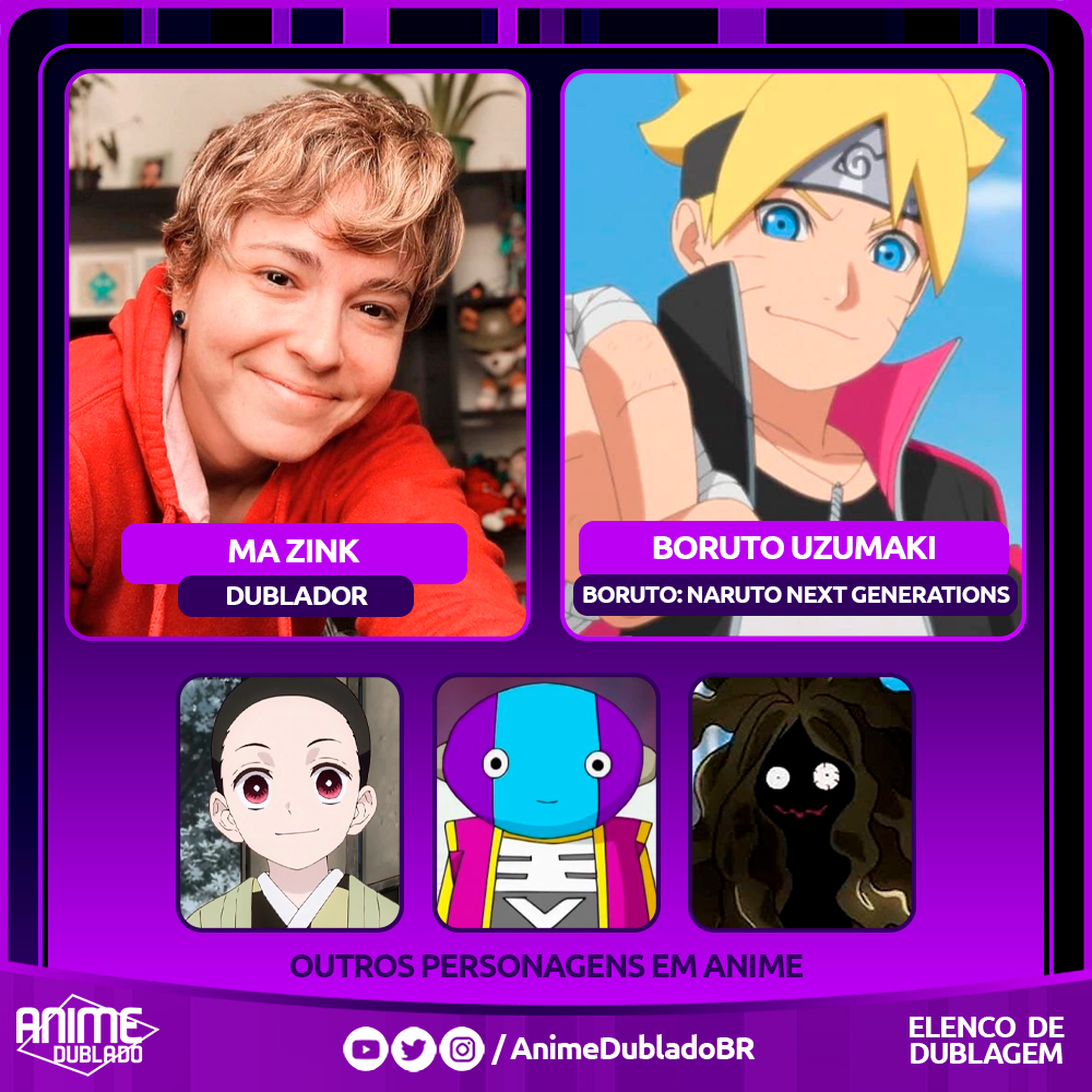 Anime Dublado على X: Ma Zink (@mariana_zink) como Boruto Uzumaki