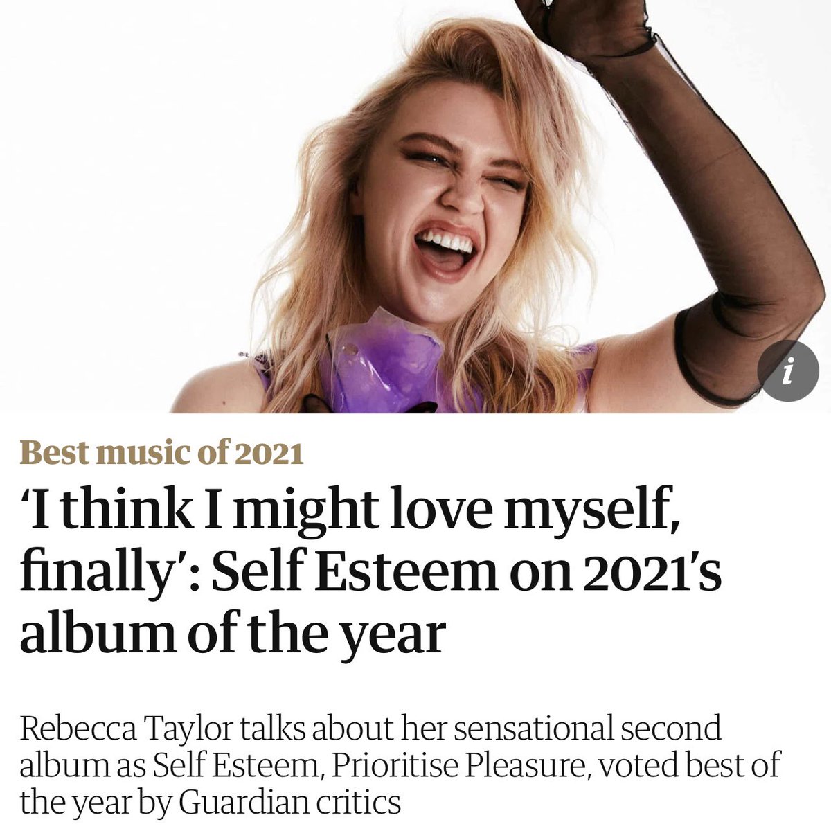 Blue Raincoat Music (@wearebrm) on Twitter photo āPrioritise Pleasureā <a href="/SELFESTEEM___/">Self Esteem</a>ās 2nd album has had some stellar achievements, including but not limited to #1 Album and Single of The Year from the <a href="/guardian/">The Guardian</a>. Congratulations to her and the rest of her teamĀ š āPrioritise Pleasureā <a href="/SELFESTEEM___/">Self Esteem</a>ās 2nd album has had some stellar achievements, including but not limited to #1 Album and Single of The Year from the <a href="/guardian/">The Guardian</a>. Congratulations to her and the rest of her teamĀ š