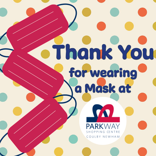 A polite reminder to all our shoppers to please follow these guidelines when shopping at the Parkway:

⭐ Masks must be worn at all times (unless exempt) whilst in stores and inside the Centre. The mask should cover your mouth and nose.

Thank you and #staysafe