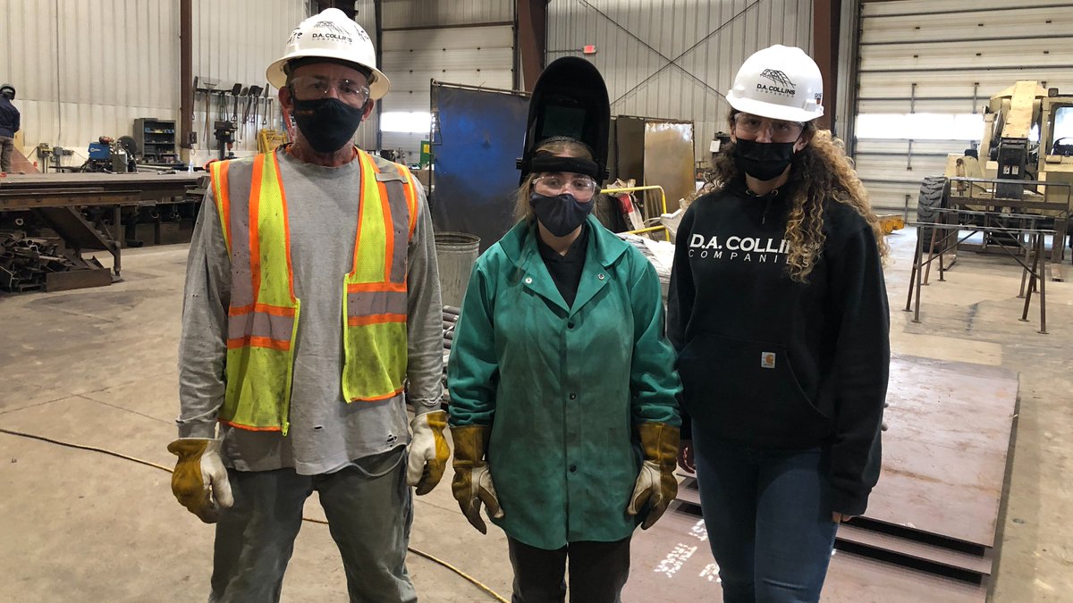 WSWHEBOCES's tweet photo. Cool story tonight at 5:30pm about Rebekah Kelly, a senior @sscsdschools in our welding program. She's  featured @WNYT as she talks about her internship at D.A. Collins and how she is helping to break down barriers in a male dominated industry.
#womenintrades #womeninconstruction https://t.co/u8Um4njWAL