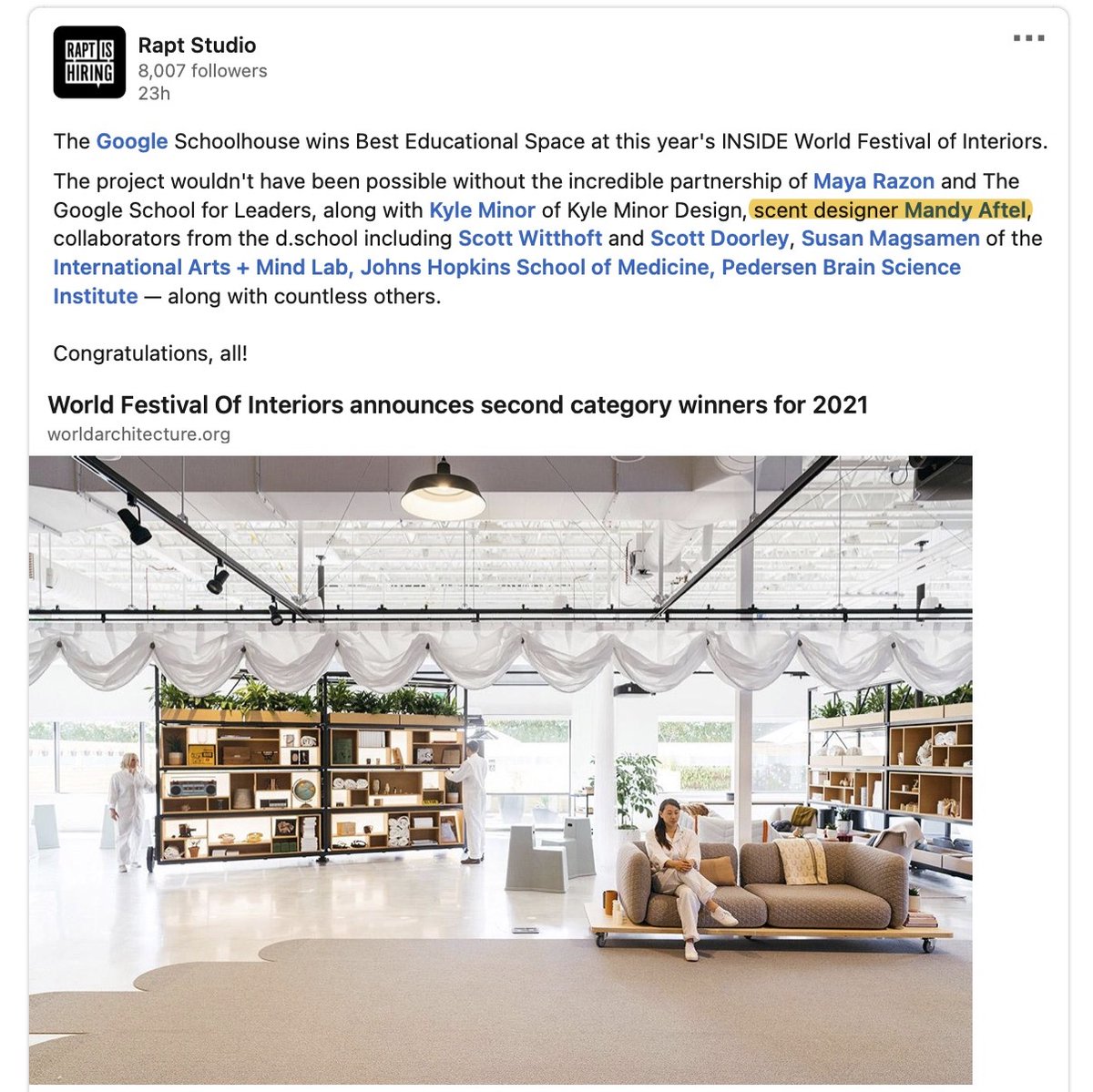 Mandy Aftel tweet media